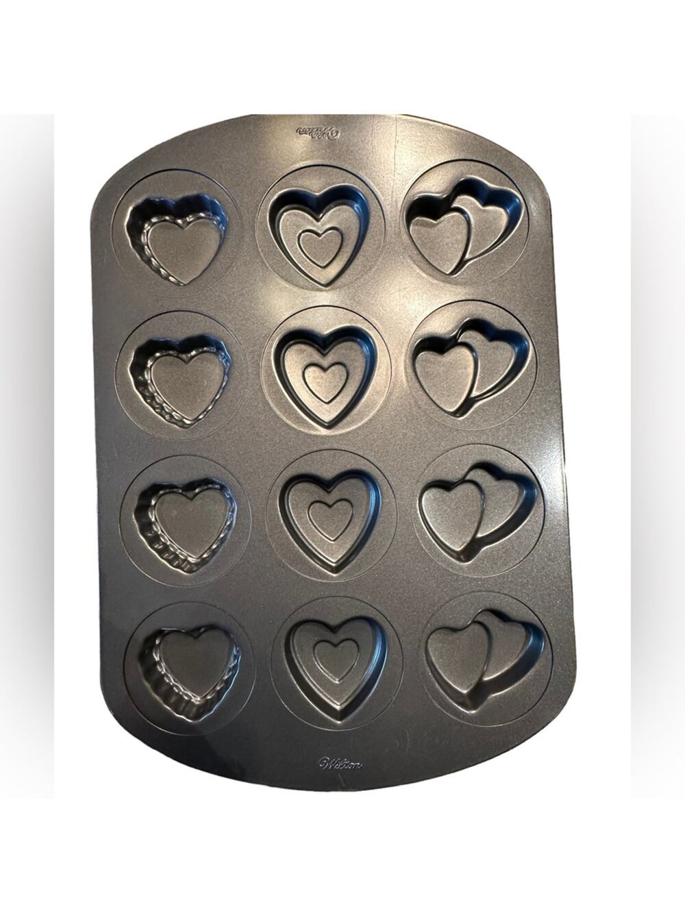 Wilton Valentine Heart Shaped Cookie Non-Stick Baking Pan